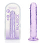 REALROCK 20 cm Straight Dildo - Purple - Purple 20 cm (8) Dong - REA153PUR