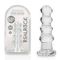 REALROCK 14 cm Curvy Anal Plug - Transparent - Clear 14 cm (4.5) Butt Plug - REA158TRA