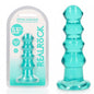 REALROCK 14 cm Curvy Anal Plug - Turquoise - Turquoise 14 cm (4.5) Butt Plug - REA158TUR