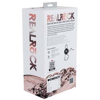 REALROCK Metal Head 8 Rechargeable Dildo - Tan - Tan 22 cm USB Rechargeable Vibrating Dildo with Metal Head and Wireless Remote - REA211TAN
