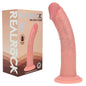 REALROCK Dual Density Silicone 8 Curved Dildo - Flesh - Flesh 20.5 cm Dildo - REA217FLE