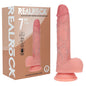 REALROCK Dual Density 7 Vibrating & Thrusting Dildo - Flesh - Flesh 17.8 cm USB Rechargeable Vibrating & Thrusting Dildo - REA222FLE