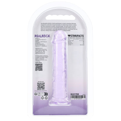 REALROCK Realistic 5 Dildo - Purple - Purple 12.7 cm Dildo - REA227PUR