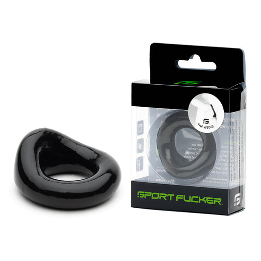 Sport Fucker Wedge - Black Cock Ring-SF13023