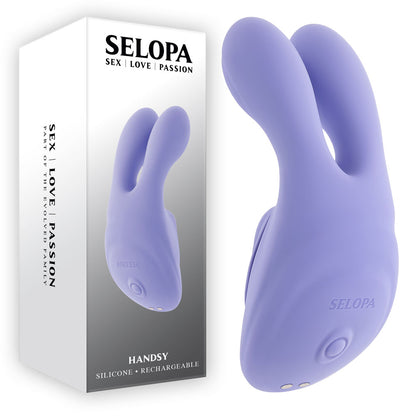 Selopa HANDSY - Purple USB Rechargeable Layon Stimulator - SL-RS-7418-2