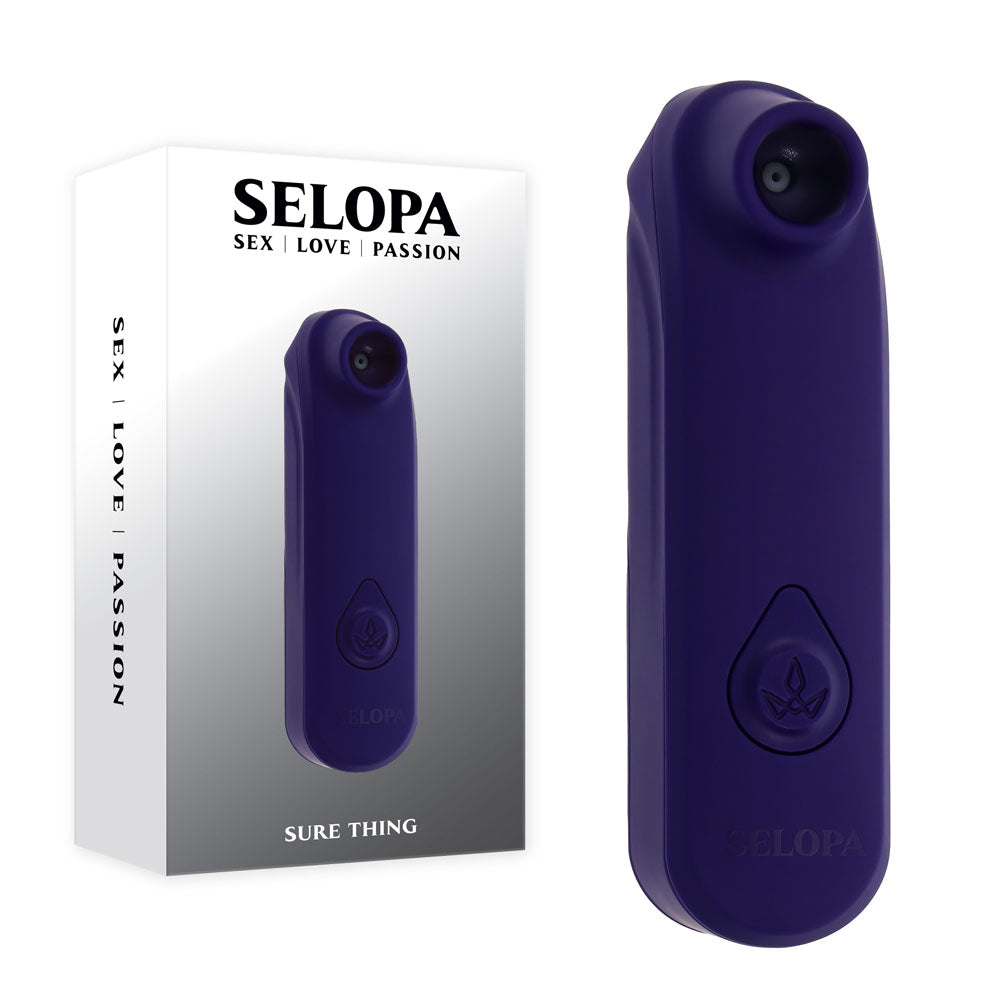 Selopa SURE THING - Black Vibrating & Sucking Stimulator-SL-VB-6312-2