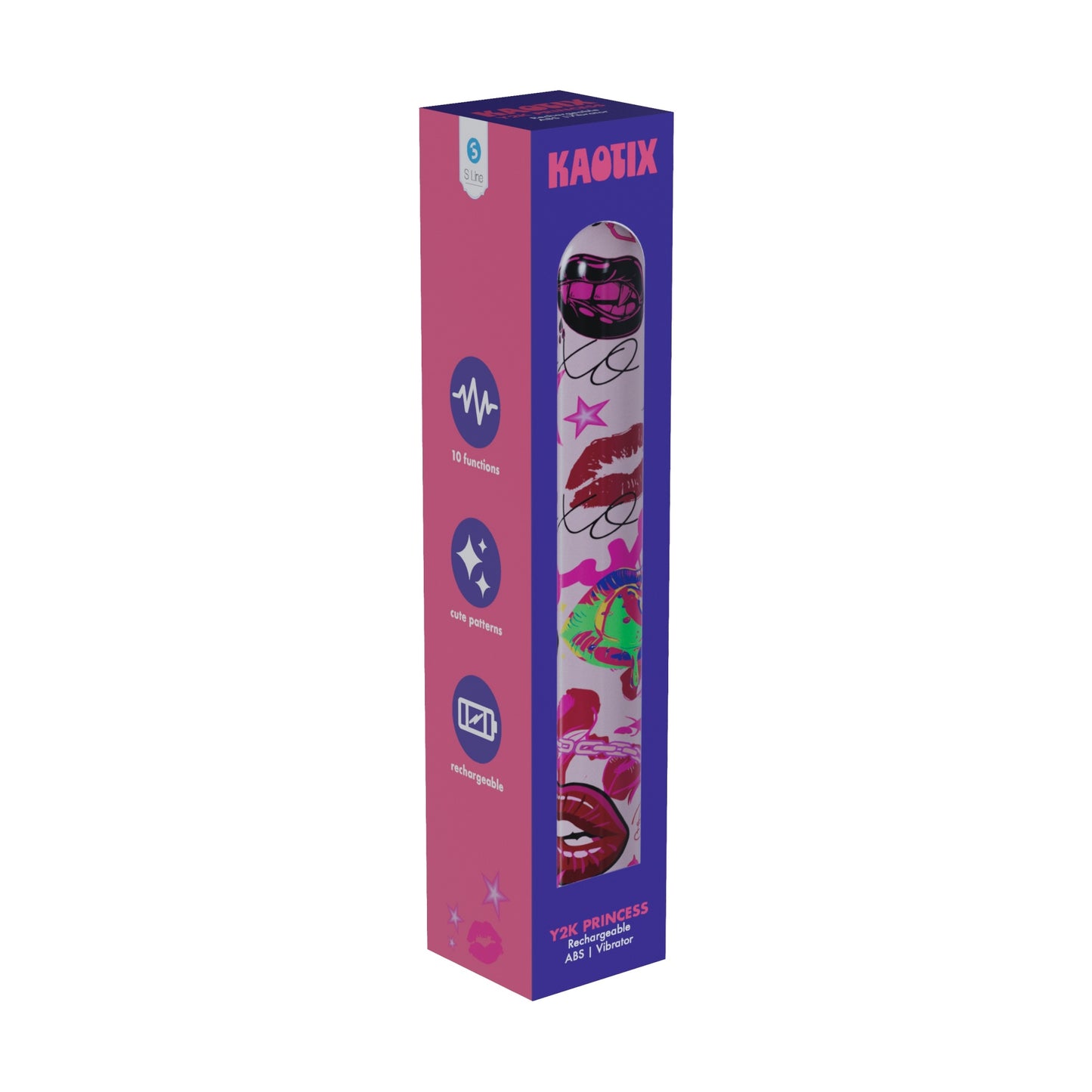 S-LINE Kaotix Display Box - USB Rechargeable Vibrators - Counter Display of 4 x 5 each - SLI294DIS