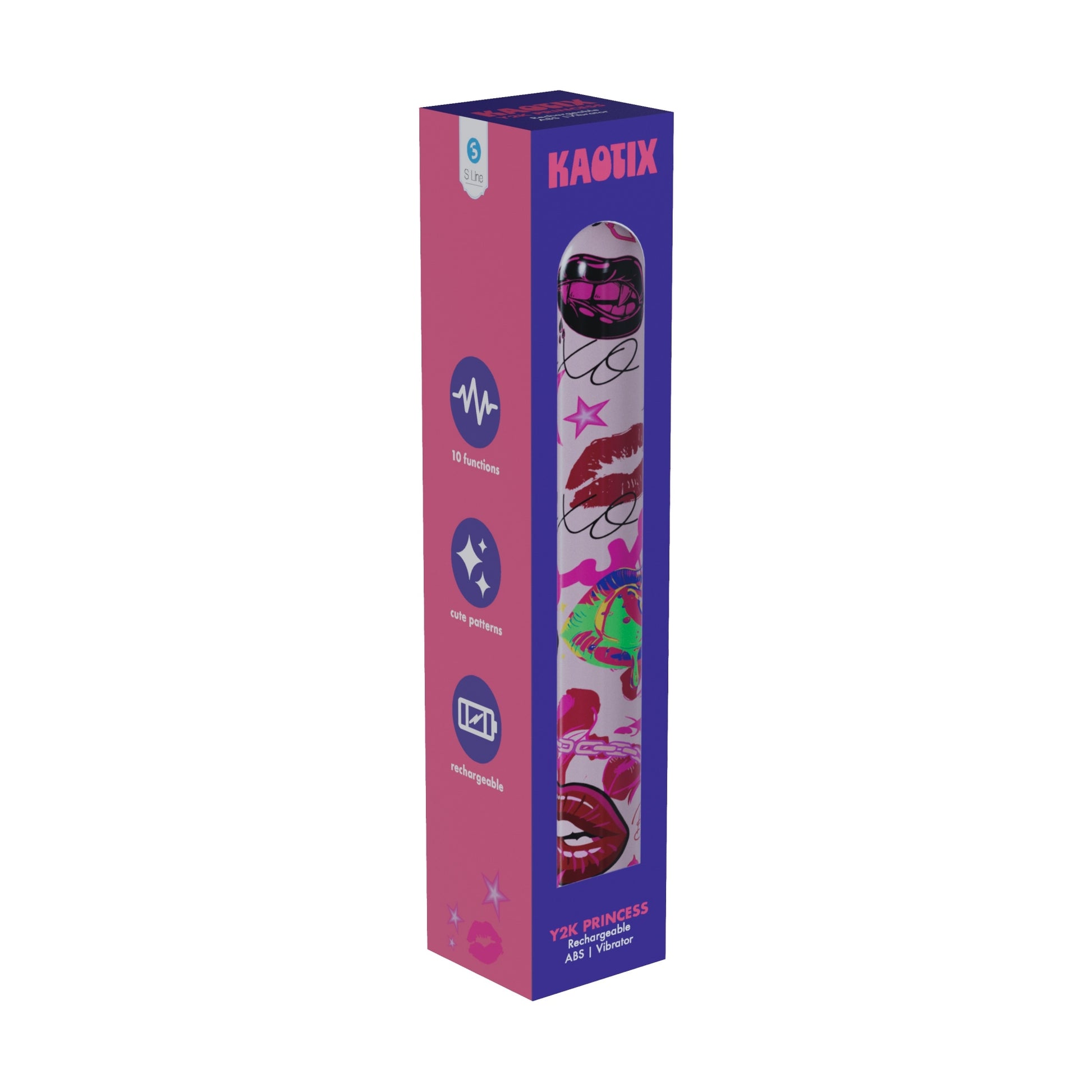 S-LINE Kaotix Display Box - USB Rechargeable Vibrators - Counter Display of 4 x 5 each - SLI294DIS