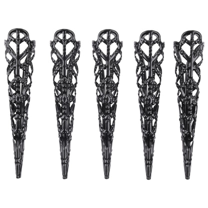 Sex & Mischief Sensory Fingertips - Black - Black - Set of 5-SS09860