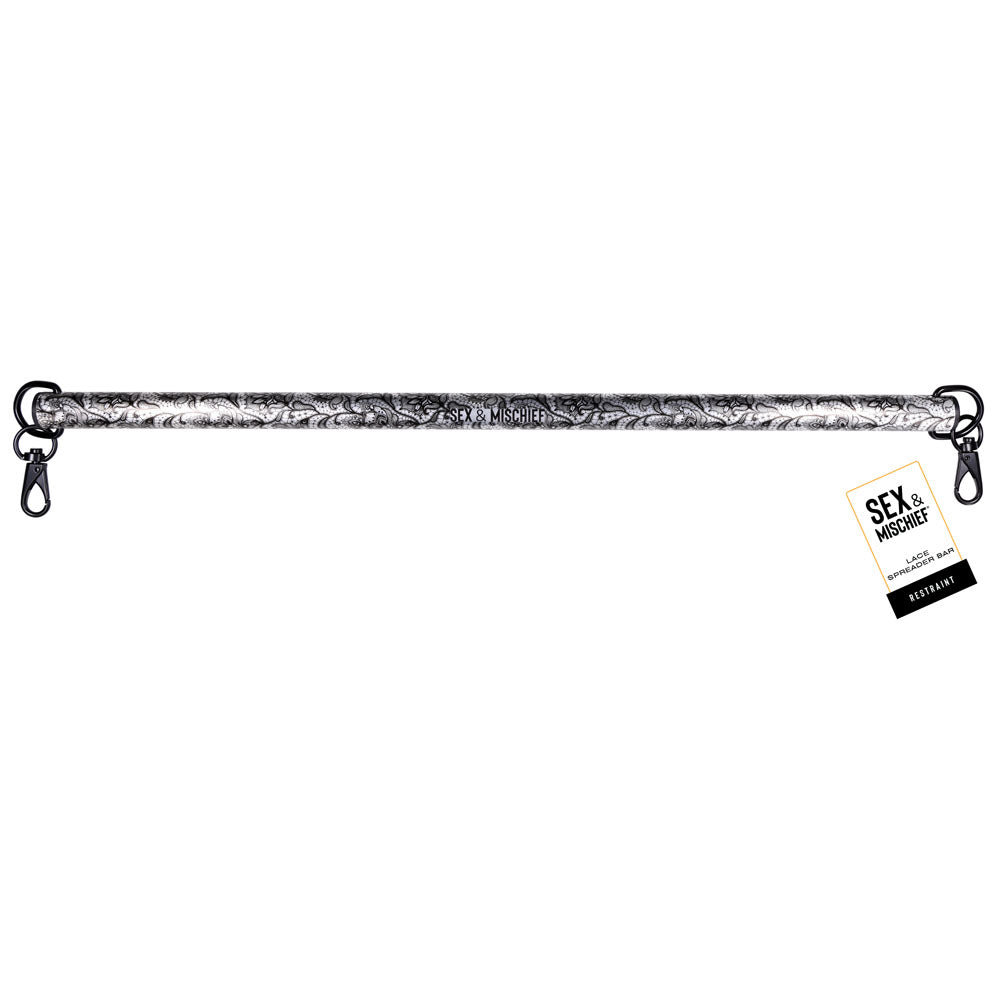 Sex & Mischief Lace Spreader Bar - Aluminium Restraint Bar-SS10102