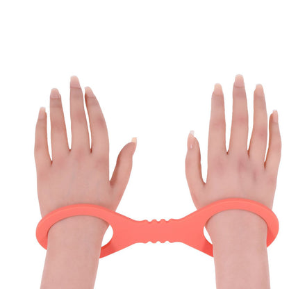 Sex & Mischief Peaches n CreaMe Small Silicone Cuffs - Peach Silicone Restraints-SS10201