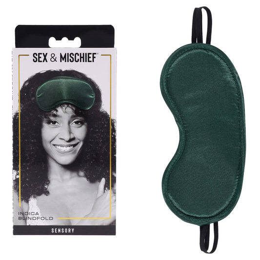 Sex & Mischief Indica Blindfold - Green Eye Mask-SS10217