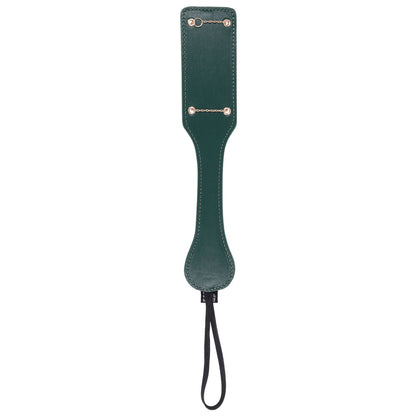 Sex & Mischief Indica Chain Impressions Paddle - Green/Gold Spanking Paddle-SS10225