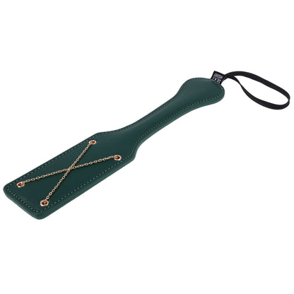 Sex & Mischief Indica Chain Impressions Paddle - Green/Gold Spanking Paddle-SS10225