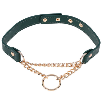 Sex & Mischief Indica Day Collar - Green/Gold Collar-SS10226