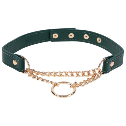 Sex & Mischief Indica Day Collar - Green/Gold Collar-SS10226