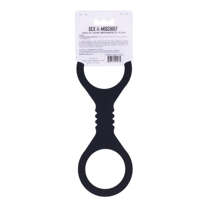 Sex & Mischief Shadow Small Silicone Cuffs - Black Small Restraints-SS10227