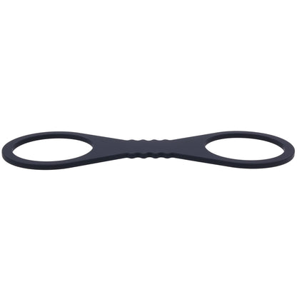 Sex & Mischief Shadow Large Silicone Cuffs - Black Large Restraints-SS10228