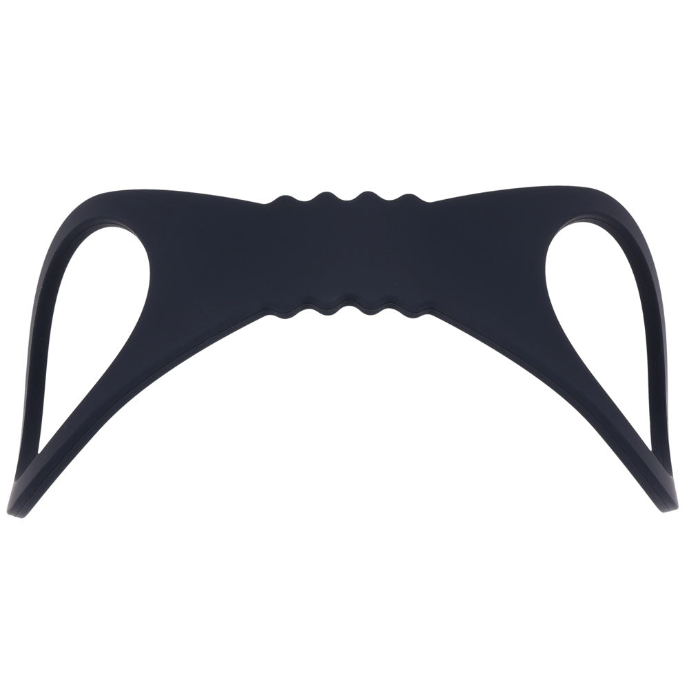 Sex & Mischief Shadow Large Silicone Cuffs - Black Large Restraints-SS10228