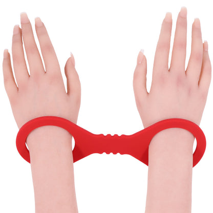 Sex & Mischief Amor Small Silicone Cuffs - Red Small Restraints-SS10229