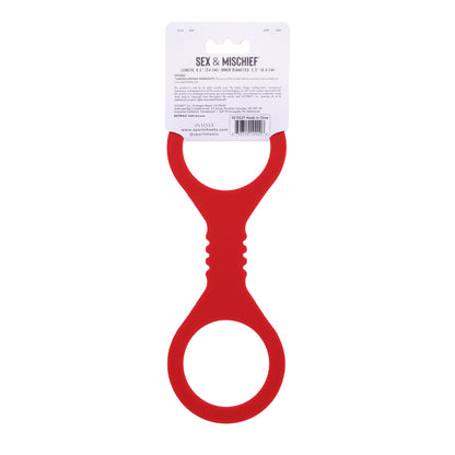 Sex & Mischief Amor Small Silicone Cuffs - Red Small Restraints-SS10229