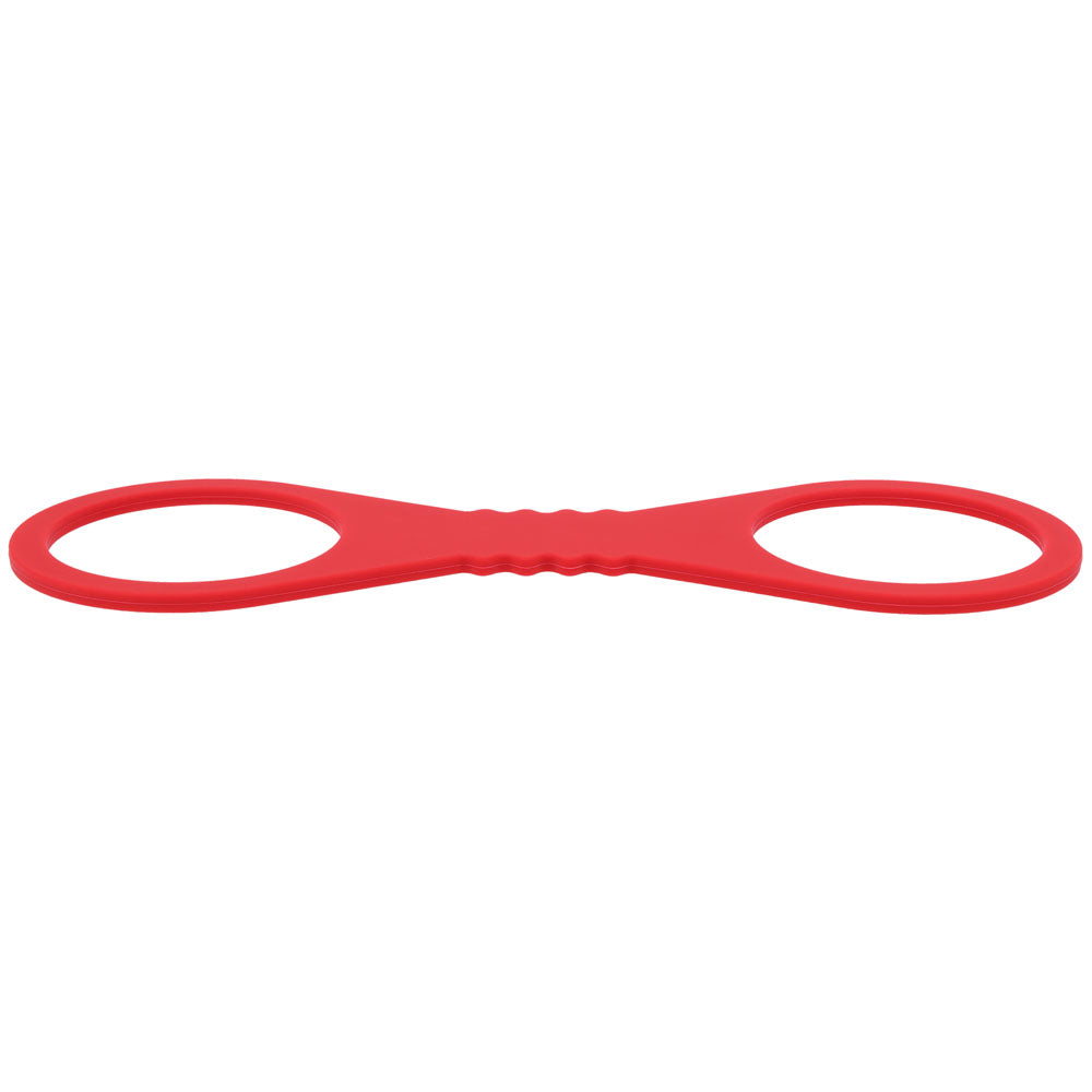 Sex & Mischief Amor Large Silicone Cuffs - Red Large Restraints-SS10230