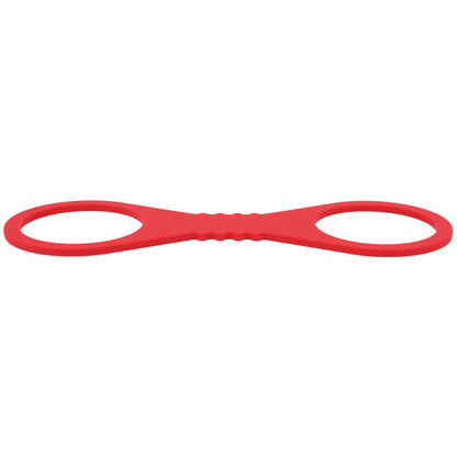 Sex & Mischief Amor Large Silicone Cuffs - Red Large Restraints-SS10230