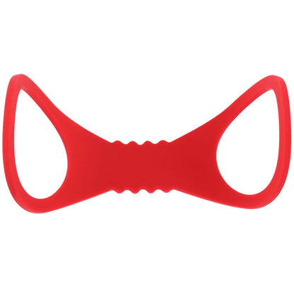 Sex & Mischief Amor Large Silicone Cuffs - Red Large Restraints-SS10230