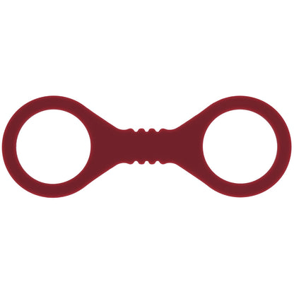 Sex & Mischief Enchanted Small Silicone Cuffs - Burgundy Small Restraints-SS10231