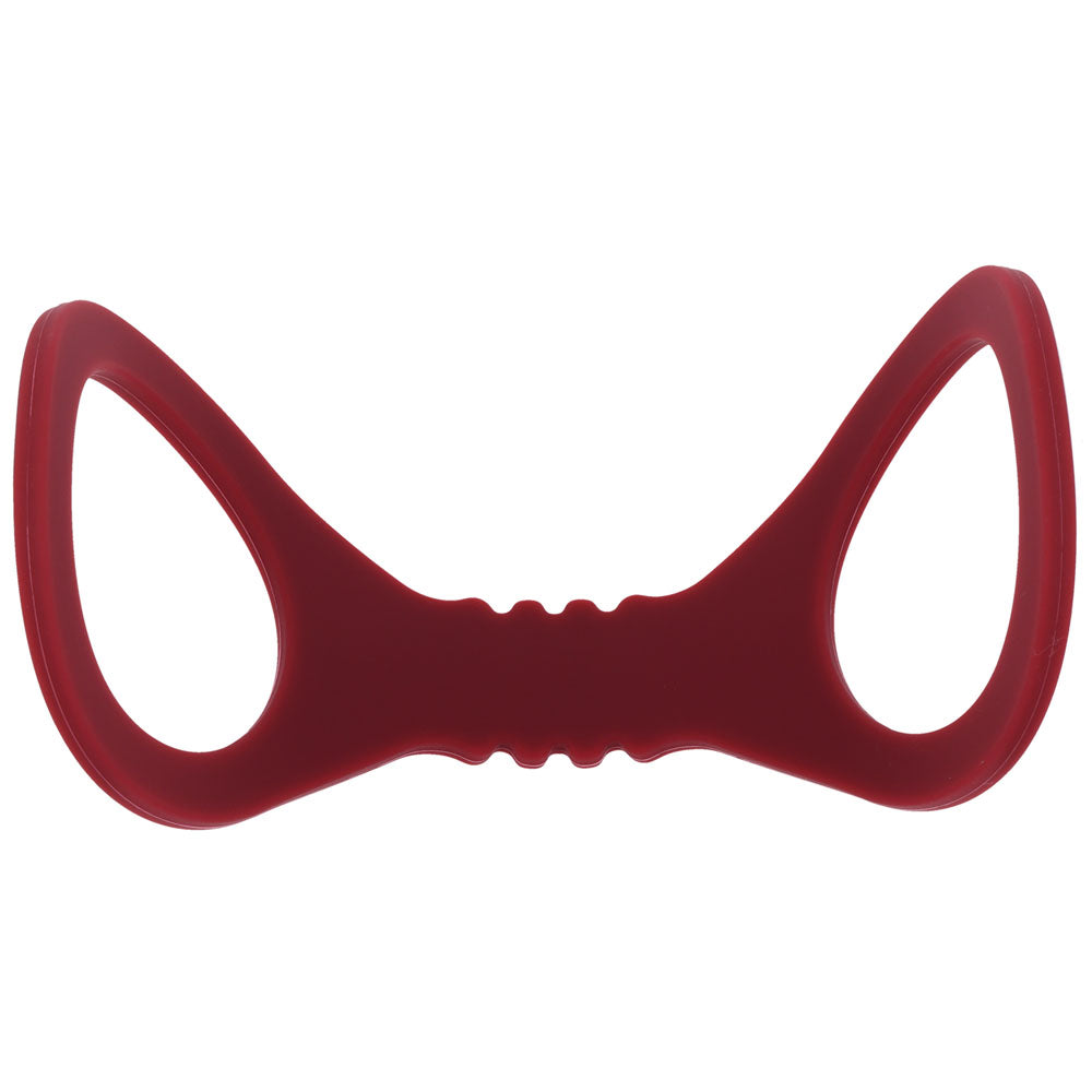 Sex & Mischief Enchanted Small Silicone Cuffs - Burgundy Small Restraints-SS10231