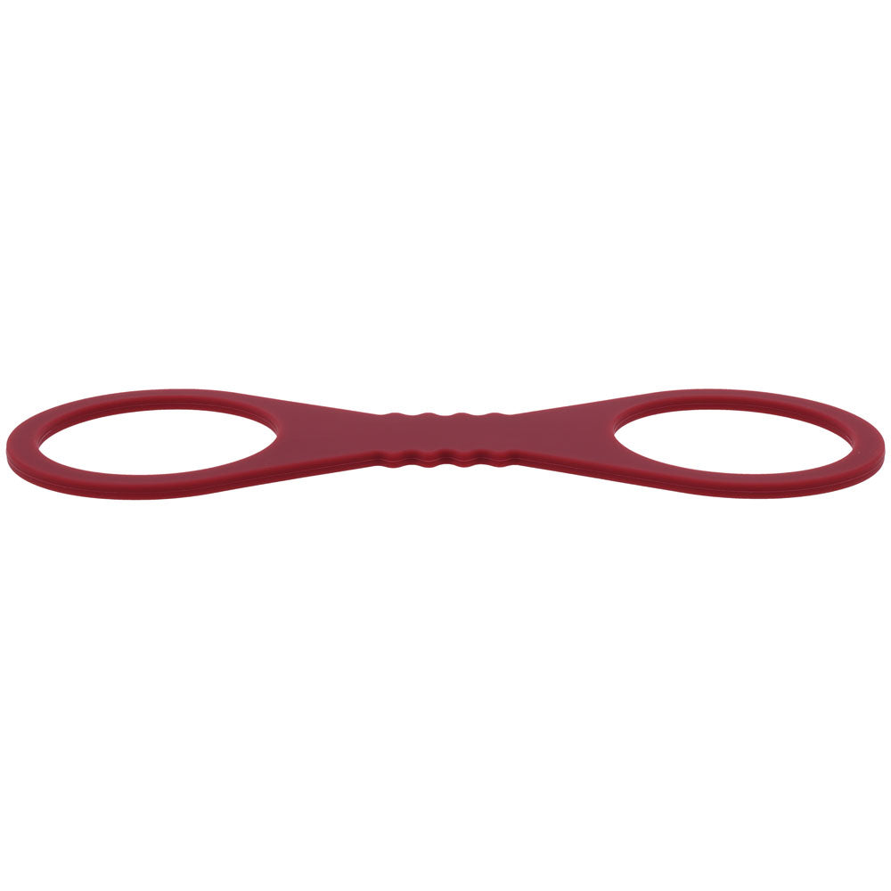 Sex & Mischief Enchanted Large Silicone Cuffs - Burgundy Large Restraints-SS10232