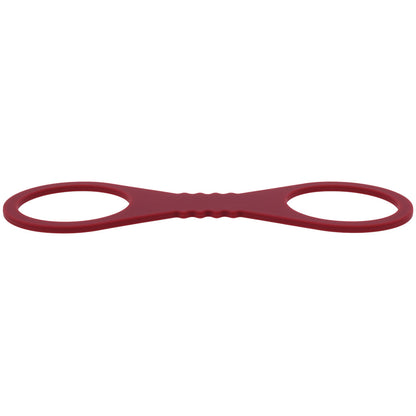 Sex & Mischief Enchanted Large Silicone Cuffs - Burgundy Large Restraints-SS10232