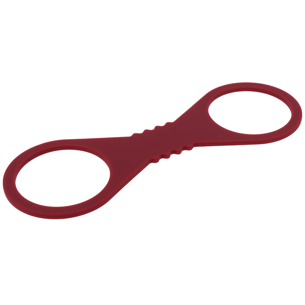 Sex & Mischief Enchanted Large Silicone Cuffs - Burgundy Large Restraints-SS10232