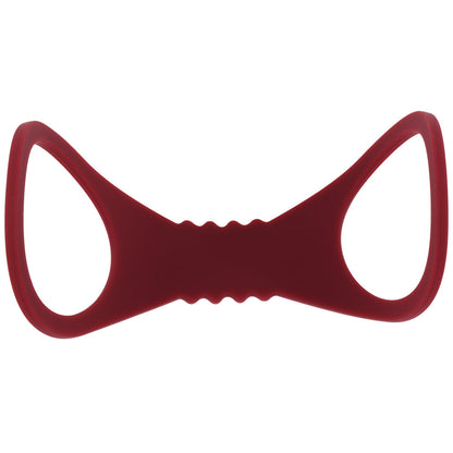 Sex & Mischief Enchanted Large Silicone Cuffs - Burgundy Large Restraints-SS10232