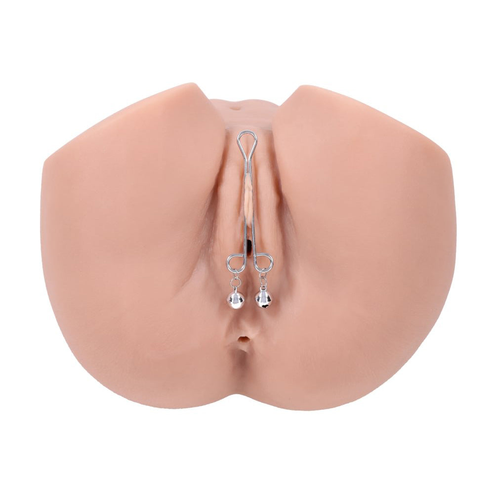 S&M Shadow Bell Nipple and Clit Jewelry - Metal Nipple Clamps and Clitoris Clamp - SS10305