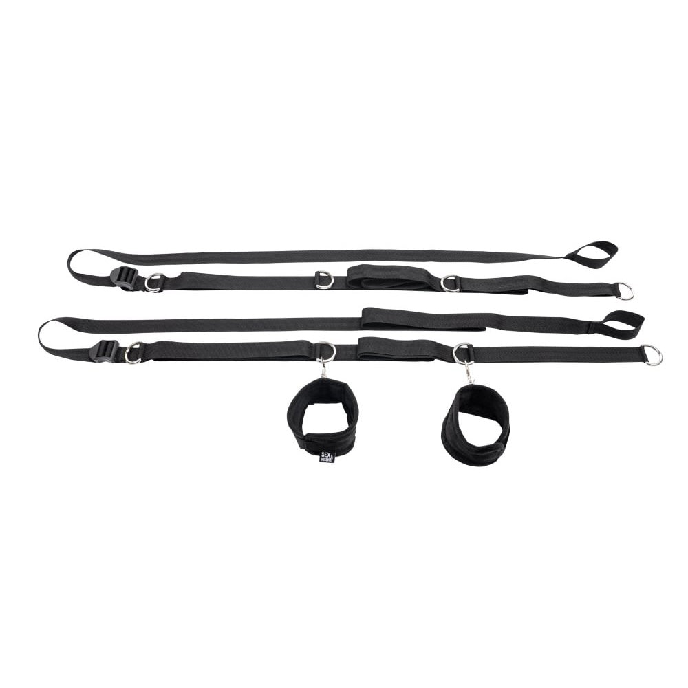 S&M Anywhere You Dare Bondage Restraint System - Black Restraint Set - SS10312