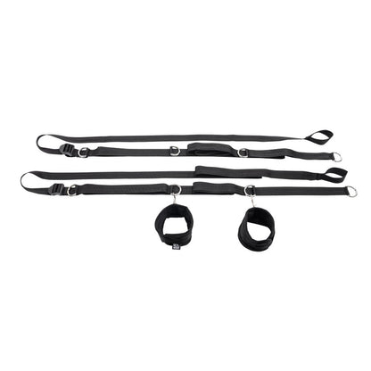 S&M Anywhere You Dare Bondage Restraint System - Black Restraint Set - SS10312
