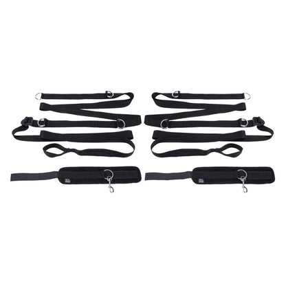 S&M Anywhere You Dare Bondage Restraint System - Black Restraint Set - SS10312