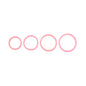 SPORTSHEETS Rubber O-Ring 4 Pack - Coral - Coral Rings - 4 Pack-SS69824