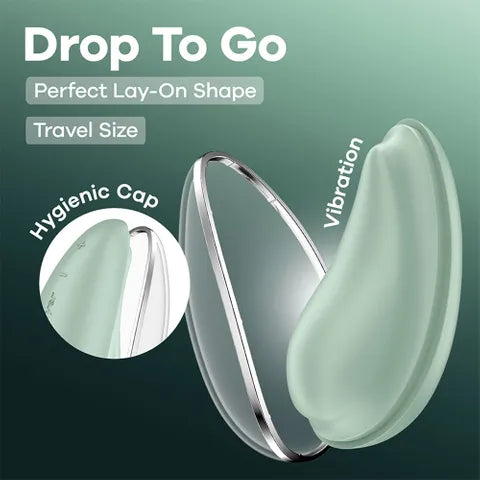 Satisfyer Drop To Go - Mint Green USB Rechargeable Clitoral Stimulator