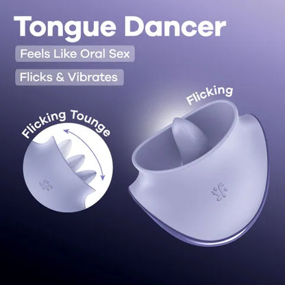 Satisfyer Tongue Dancer - Purple USB Rechargeable Flicking Stimulator