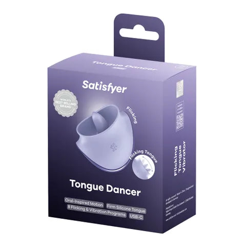 Satisfyer Tongue Dancer - Purple USB Rechargeable Flicking Stimulator