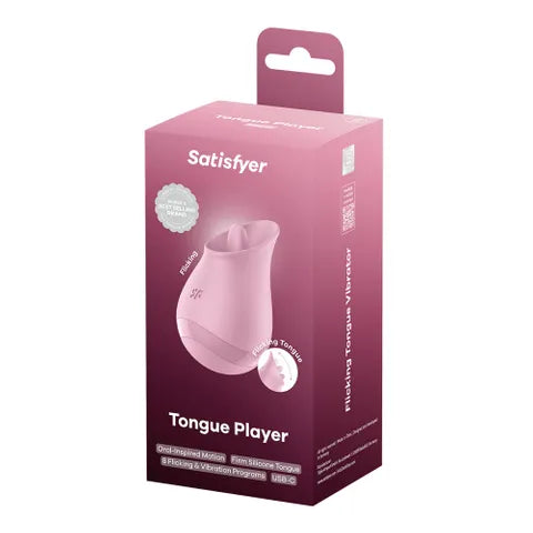 Satisfyer Tongue Player - Pink USB Rechargeable Flicking Stimulator