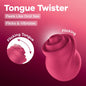 Satisfyer Tongue Twister - Pink USB Rechargeable Stimulator