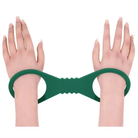 Sex & Mischief Indica Large Silicone Cuffs - Green Large Restraints