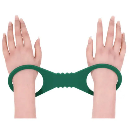 Sex & Mischief Indica Large Silicone Cuffs - Green Large Restraints