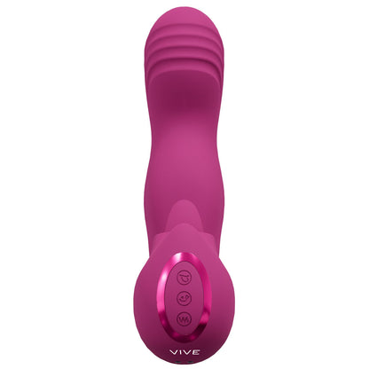 VIVE Yumi - Pink - Pink USB Rechargeable Triple Motor Vibrator-VIVE060PNK