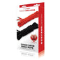 WhipSmart Heartbreaker 2 Pack Satin BDSM Rope - Black & Red Ropes - Set of 2-WS1034