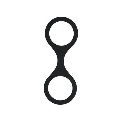 WhipSmart Silicone Handcuffs - Black - Black Restraint with Bonus Blindfold-WS1500