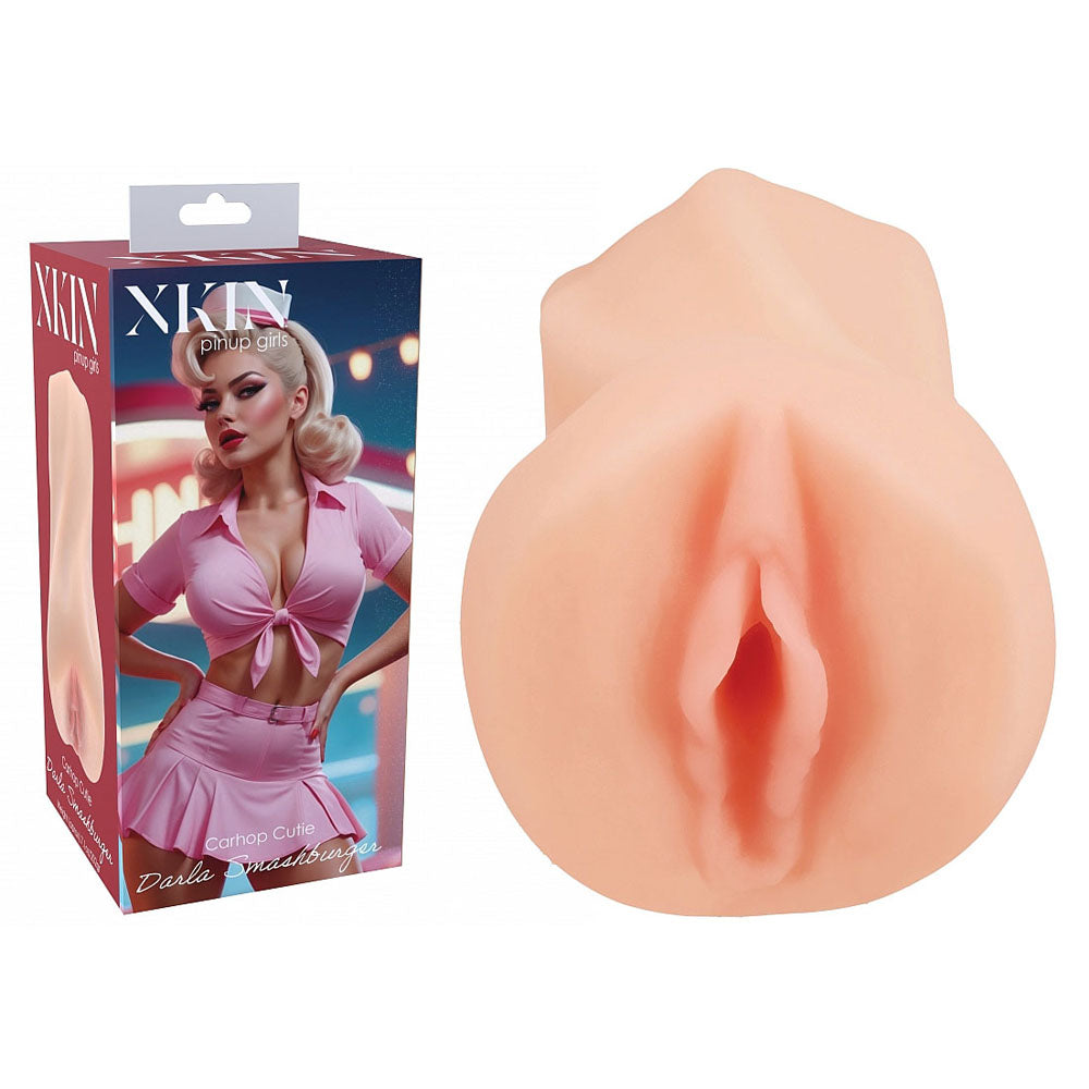 XKIN Pinup Girls - Darla Smashburger - Flesh 12.5 cm Vagina Stroker - XKN005FLE